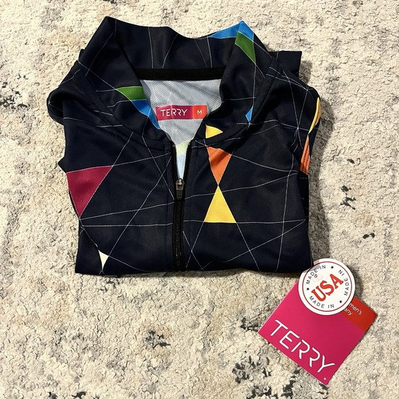 NWT Terry Bicycle Jersey Women M Sun Goddess Space Travel Cycling USA MADE - Picture 15 of 15